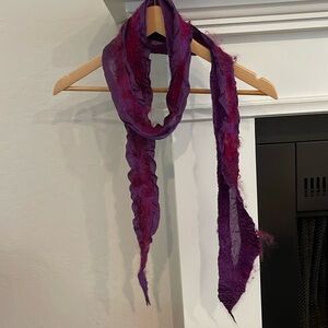 Hand Crafted nuno-felted scarf by Tricia Biesmann